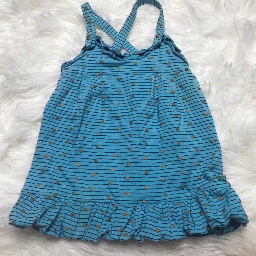 Juicy Couture blue and gold tank top size 18-24 months